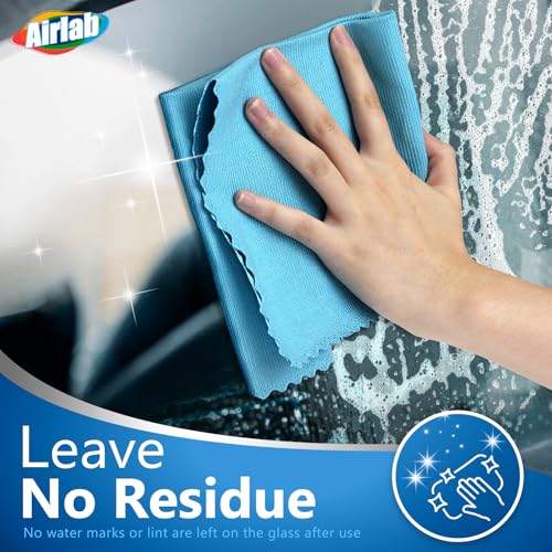 Microfiber Cleaning Cloth Glass Window Stainless Steel Mirror Polishling Rags Eyeglass Windshield Household Nano Sparkle Cloth Lint Free Cloth Cleaning Supplies Shiny Wipes, Pack of 8, 16" x 12" - color: Colorful-4 Color, Pack of 8