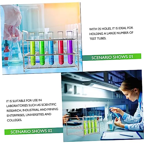 1Pc Test Tube Rack Laboratory Tube Holder with and Easy to Store and Clean for Scientific