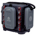 Plano KVD 3600 Signature Series Tackle Bag, Black with Red Stitching, Includes 3 Stowaway Utility Boxes, Customizable Fishing Storage, Water-Resistant TPE Coated Fabric