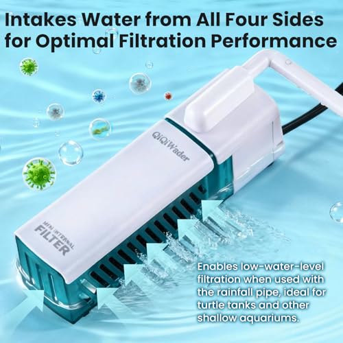 Small Aquarium Filter, Fish Tank Filter, Suitable for 10-20 Gallon Fish Tanks, 5W 110GPH with Two Modes Switching Function. - size: 5W