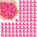 BeadRiver 120PCS Mini Flamingo Resin Ducks Set Miniature Flamingo Gifts Tiny Animal Figurines Toy Bulk for Garden Decor DIY Craft Micro Landscape Fairy Party - style: 120 Pcs Mini Flamingo