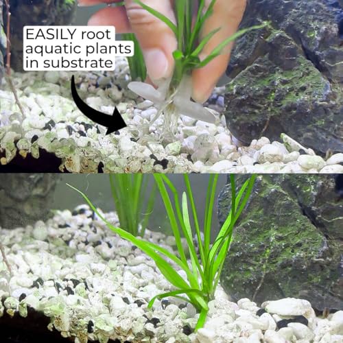 3ct Substrate Buddies – Aquarium Plant Plugs for Freshwater Aquascaping, Securely Hold Aquatic Plants in Substrate, Assist Rooting & Growth, Easy Aquascape Propagation Tools