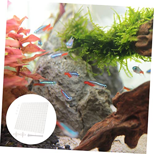 BESPORTBLE 1set Aquarium Isolation Panel Grid Tray Clips Cable Ties for Fish Tank Breeding Easy to Install Divider for Aquatic Environments