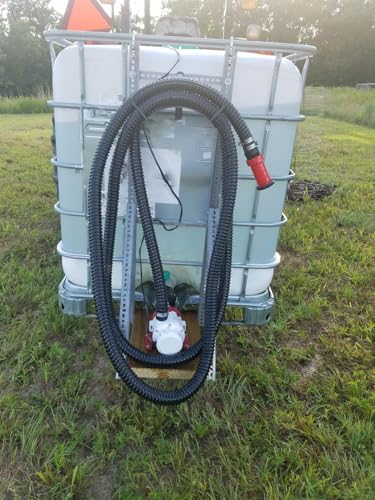 Pond Hose ID 1-1/4” × 50ft Black Corrugated Flexible Reinforced PVC Hose Vinyl Tubing for Pond Pump Fountain Garden Waterfall, Non-toxic & Kinkproof, with 2 clamps - size: 1-1/4 Inch, style: 50 Feet