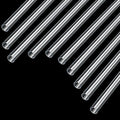 Clear Rigid Acrylic Pipe Tube 1/2"(12mm) OD x 1mm Wall Thickness 15.5" Length Round DIY Chemical Resistant High Impact PMMA Tubing for Lamps and Lanterns, Water Cooling System(10 Pcs) - size: 1/2 inch