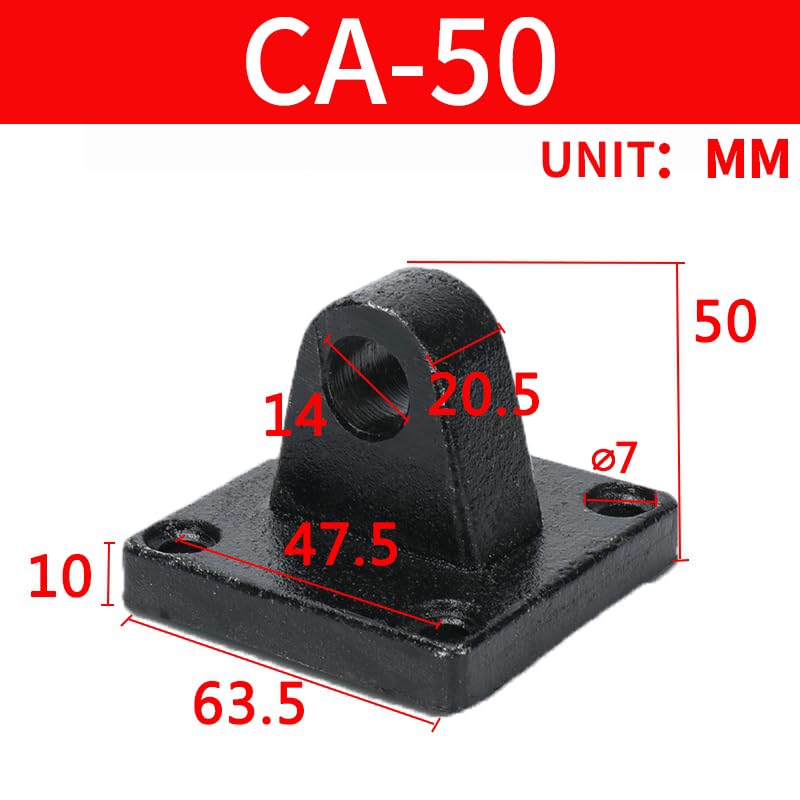 SC Cylinder CA Series Link Base - Single Ear Mounting Bracket, Standard Accessory for Pneumatic Cylinders (CA50) - color: CA, size: 50
