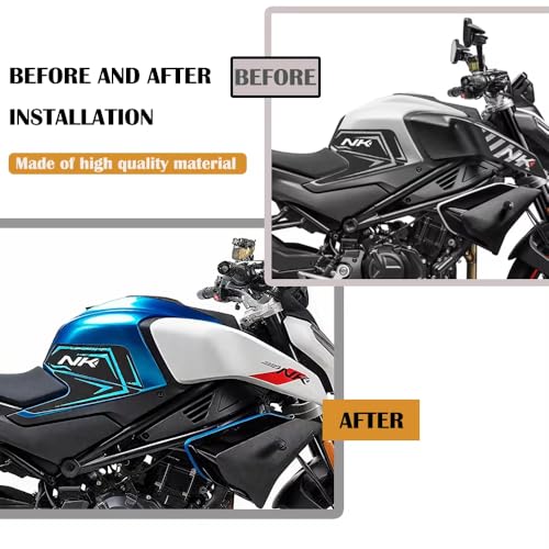 For 450NK 2025 450 NK Motorcycle Accessories Fuel Tank Protection Stickers Gas Tank Pad Anti Slip Decoration Decals Kits (Gray) - color: 450NK gray