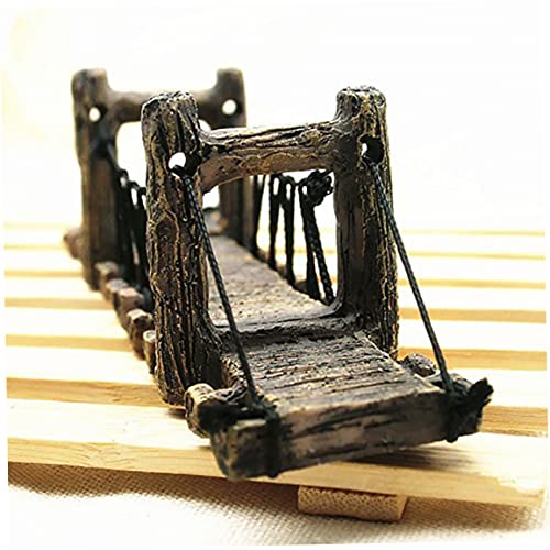 Aquarium Bridge Decor Resin Fish Hiding Ornament Underwater Landscape Fish Tank Hanging Bridge|Aquarium Decoration