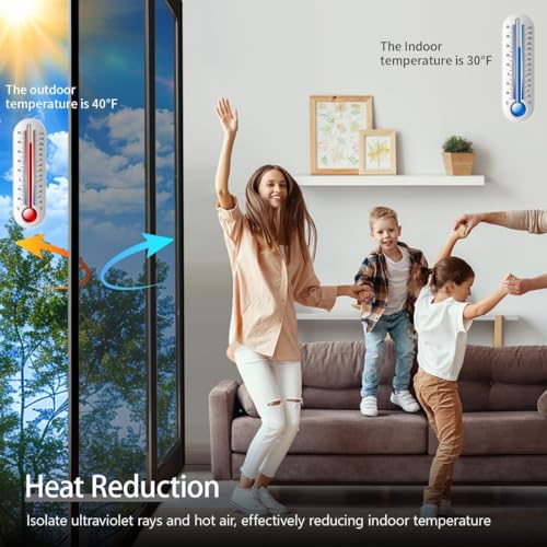 Niviy One Way Privacy Window Film See Out Not in 23.6 x 118 Inch Window Tint for Home Heat Blocking Anti UV Glass Door Mirror Reflective Window Film for Home Office, Silver - color: Silver, size: 23.6" x 118"