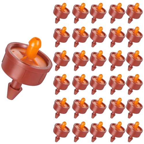 30Pcs 3 GPH Pressure Compensating Irrigation Drippers, Watering Spot GPH Dripper Drip Emitters Heads Constant Flow Outlet Heads for 1/4 Inch Irrigation Tubing for Garden Irrigation System - color: 3 GPH 30PCS