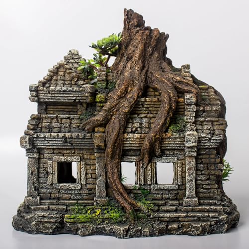 Fish Tank Decorations Aquarium Décor Resin Artificial Tree Trunk Root (B) - color: B