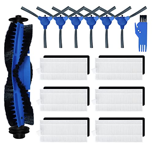 Spare Accessories Compatible with eufy 11S, 25C, 30C Slim Robotic Vacuum Cleaner NOT for Max/G/L Series Replacement Parts Include: 1 Roller Brush 6 Edge Brushes 6 Filter Foam Kit - style: Standard Kit