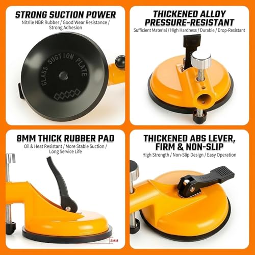 Adjustable Height Setter - Professional Countertop Leveling Tool,Adjustable Height Setter Countertop Leveling Tool- Vacuum Suction Clamp,Professional Installer & Experienced DIY - color: 1pcs