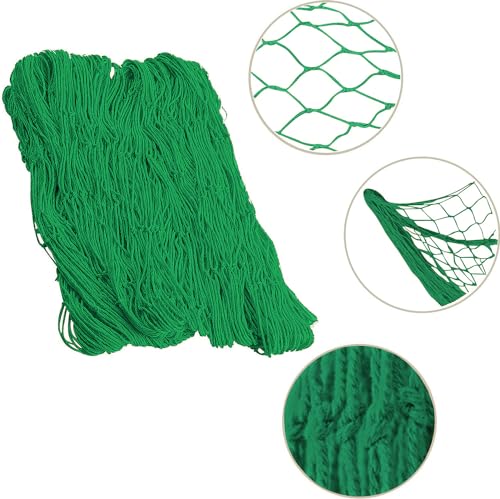 79 x 59 inch Nature Fish Net Wall Decoration with Shells, Ocean Themed Wall Hangings Fishing Net for Beach Party,Wedding,Photographing Decoration - color: 1pack Green(no Shells)