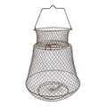Metal Rustproof Collapsible Fish Basket - Robust and Easy to Use Net Cage for Live Fish