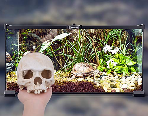 Aquarium Resin Skull, for Aquarium Decoration Reptile House Cave Family Daily Decoration