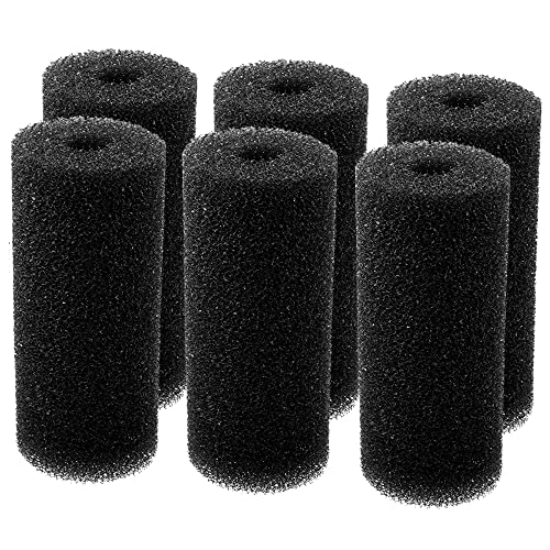 6 Pack 5.9″ x 2.6 Inch Aquarium Pre-Filter Sponges Foam Filter Cartridges with 0.8" Inner Hole - size: 6 PCS