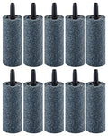Pawfly Aquarium Air Stone Bubbler 2 Inch Cylindrical Bubble Release Tool Oxygen Diffuser for Air Pump Fish Tank Bucket Small Pond and DWC Reservoir, 10 Pack