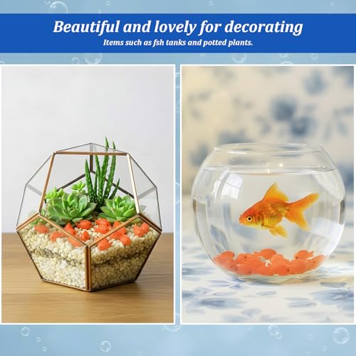 36 Pcs 2 Size Little Fish, Red Resin Miniature Fake Fish Figurines Aquarium Decor, Small Realistic Goldfish Toys for DIY Garden, Bonsai, Tank Ornament, Gift Supplies