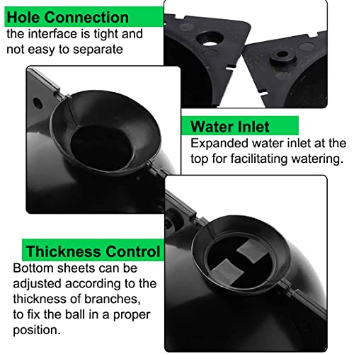 MIIIM 20 PCS Air Layering Propagation Kit with Zip Ties, Reusable Grafting Ball, Clear Air Layering Pods, Rooting Ball for Fast Propagation (Small) - size: Small
