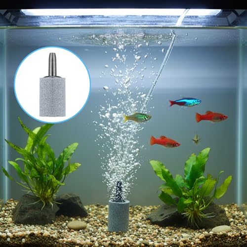 Aquarium Air Valve and Air Stones, Aquarium Airs Pump Connectors, 8 PCS Y-Shaped Plastic Tee Hose Pipe Splitters with Bubble Diffusers for Fish Tank Oxygenation