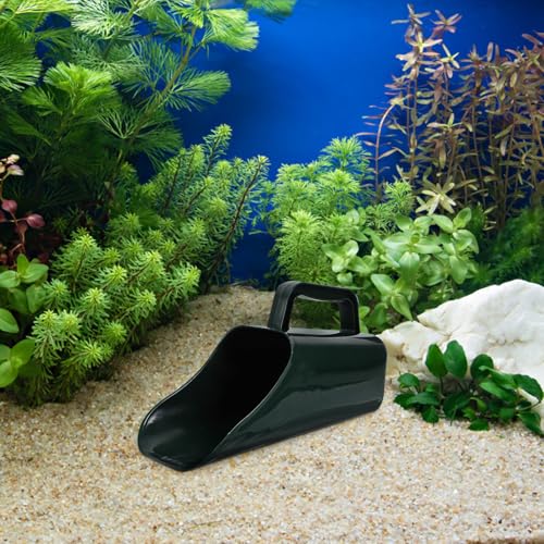 Toddmomy 2pcs Fish Tank Gravel Shovel with Handle, Sediment Clearing Scoop for Aquarium Soil Cleaning, Handheld Mud and Sand Removal Tool for Small Aquariums