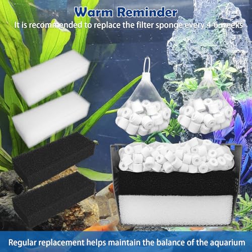 Three-Stage Filtration Tank Filter Replacement for AquaClear 110 Power Filter, Aquarium Filter Media Replacement for Fish Tank Filter for 60- to 110-Gallon Aquariums
