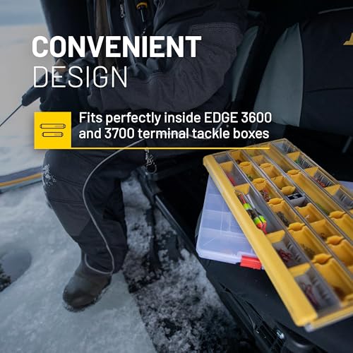 Plano Edge Terminal Medium Hook Retainer Box, Yellow, 2-Pack, Includes Hook Retainer Tackle Tray, Fishing Storage - size: Medium, style: Terminal Medium Hook Retainer