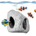 SpringSmart Aquarium Hideaway Rock Cave for Aquatic Pets to Breed, Play and Rest, Safe and Non-Toxic Ceramic Fish Tank Ornaments, Decor Stone for Betta