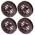 uxcell 4 Pcs Fountain Water Wheel, 3.1 Inch Desktop Fortune Statue Aquarium Wheels Decor Water Fountains Wheel Brown - size: 3.1 Inch