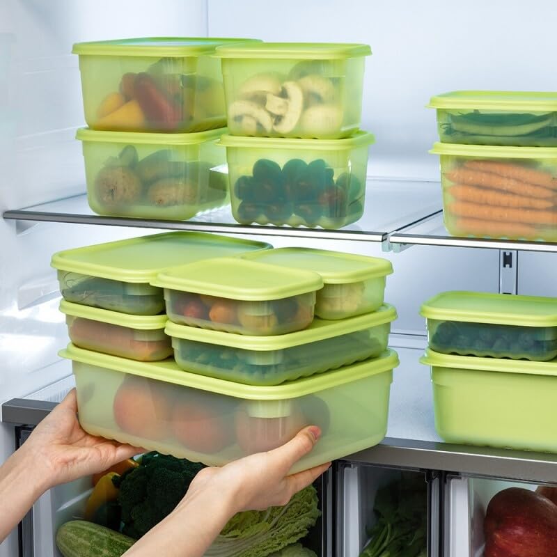LocknLock Fresh-Block Plastic Food Storage Container | Produce Storage Containers for Fridge | Vegetable & Fruit Storage Containers for Fridge, Airtight Storage, Microwave & Dishwasher Safe, 760ml - size: 760ml