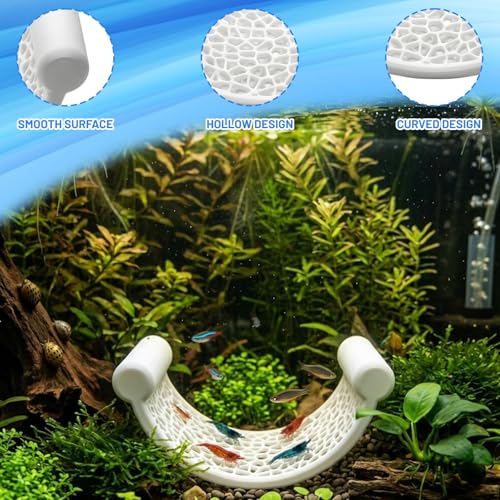 2 PCS Betta Hammock, Betta Fish Hammock for Aquarium, Betta Hammocks for Small Tank, Beta Hammocks, Beta Bed, Black and White