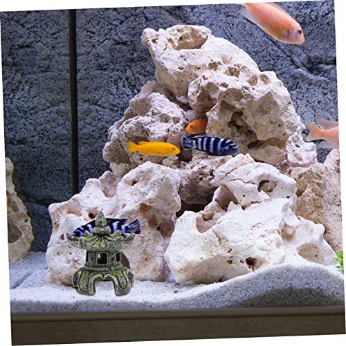 FOMIYES 1pc Gazebo Shrimp House Zen Garden Accessory Desktop Decor Aquarium Breeding Cave Shrimp Hide Cave Meditation Decoration Betta Fish Tank Terrarium Plant Decor Resin Japan Miniature