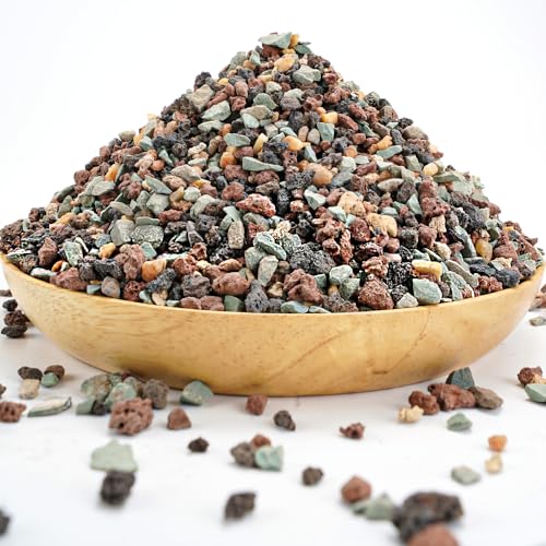 TOYPOPOR Mix Horticultural Lava Rock Pebbles Pumice Potting Soil Amendment Succulent Cactus Bonsai Gritty Rock Decorative Gravel Plant Drainage Volcanic for Terrarium Fairy Gardening Top Dressing 6lb - color: Multi, size: 6 lb
