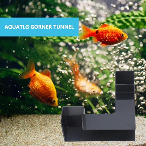 Aquarium Cave, Dual-Entrance Tunnel, Fish Tank Accessories, Decoration Tunnel, Viewing, Shrimp and Hiding, Shrimp Decor