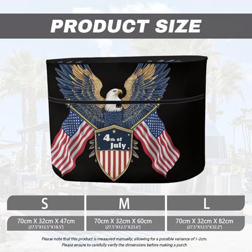 4th of July Eagle Dual Propane Tank Cover 20 Pound Double for RV/Trailer/Camper Replacement Covers for RV/Trailer/Camper, RV Parts RV Accessories - color: 4th of July Eagle, size: S(20LB)