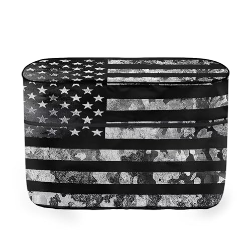 Black Camouflage USA Flag RV Propane Tank Cover for Travel Trailer Replacement Cover for RV/Trailer/Camper Double 20lb Propane Tank Protector - color: Black Camouflage USA Flag, size: Small-Double 20LB