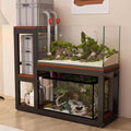 Metal Fish Tank Stand, Non-slip Pads, Multi-tiered Design, Sturdy Support(Black D,110cm/43.3in) - color: Black D, size: 110cm/43.3in