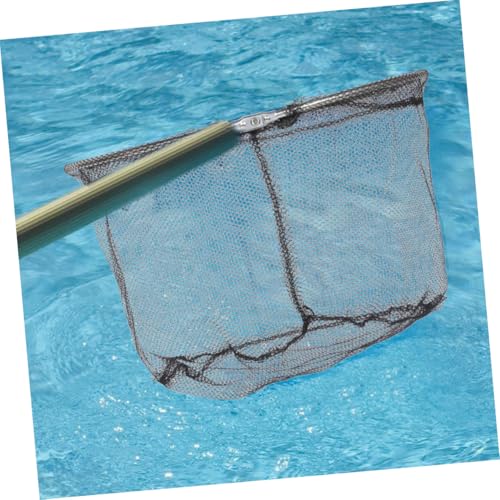 OSALADI 4pcs Foldable Fishing Landing Net Heads with Deep Black Mesh, Stainless Steel Frame, Replacement Netting for Freshwater and Saltwater Anglers