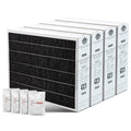 Lennox 20x25x5 Furnace Filter, X6675 Filter Replacement, Merv 16 Carbon Clean Filter Media with Homequip Disposal Bag 4-Pack (Actual Size: 19.8 x 24.8 x 4.3 Inches)