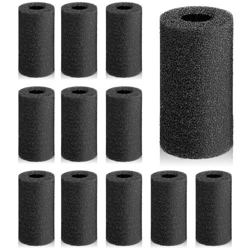 12PCS Pre Filter Sponge, Aquarium Filter Sponge 0.87" Aquarium Intake Sponges Replacement AquariumFilter Accessories for Freshwater Saltwater Aquariums Fish Tank FilterAccessories