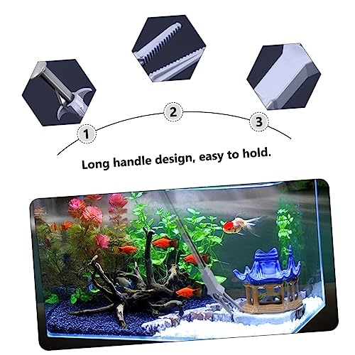 2pcs Aquatic Planting Clips for Fish Tanks Waterweed Grabber Aquarium Cleaning and Feeding Tool