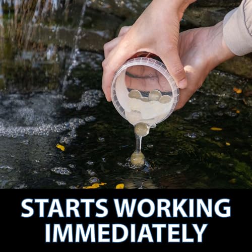 CrystalClear SludgeShock, Outdoor Fish Ponds & Water Garden Sludge Control, Backyard Koi Pond Beneficial Microbe Balls, Enzyme Muck Reducer Treatment