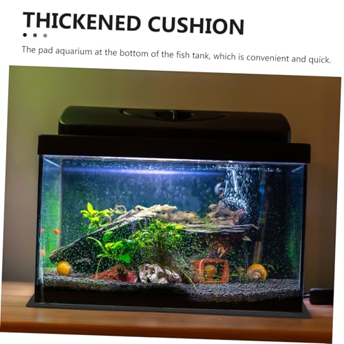 Toddmomy Aquarium Bottom Mat Thickened Nonslip Cushioning Pad for Fish Tank Cuttable Design and Non Skid Support for Aquatic Environments