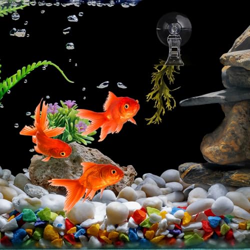 Aquarium Plant Clip - Suction Cup Clips for Convenient Fish Feeding | Rust-Proof Material, Secure Hold, Water-Safe Accessories (4)