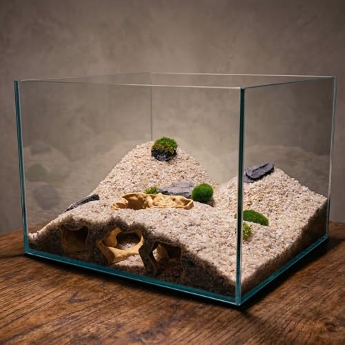 Large Sea Grotto Aquarium Cave, 3D Print Fish Hideout for Aquarium Fish Tank Decor, for Viewing Shrimp, Betta Fish, Corydora, Catfish, Pleco (White) - color: White