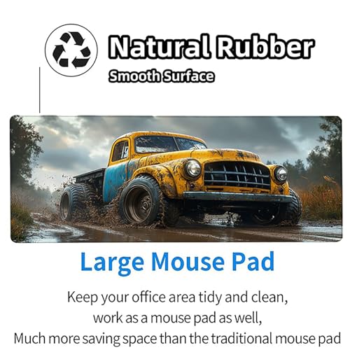 Car Mouse Pad, Plant Extended Large Desk Mat 40x20in, Gaming Mouse Pad with Non-Slip Rubber Base, Stitched Edges Mousepad Waterproof, Computer Desk Accessories, Keyboard Mat, for PC, Gaming F-5230 - color: Car1, size: 40x20in