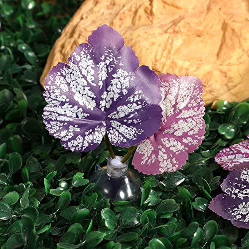 iplusmile Aquarium Leaf Hammock with Suction Cup Fish Tank Decoration Realistic Simulated Aquatic Plant Resting Spot for Betta Fish Stress Relief