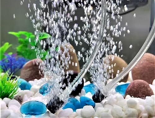 AQUANEAT Aquarium Air Stones 0.6 inch 12Pack, Bubble Stone, Fish Tank Airstones, Aerator Stone Bubble Diffuser, Air Pump Accessories for Aquariums, Fish Tanks, and Hydroponics - size: 0.6 inch