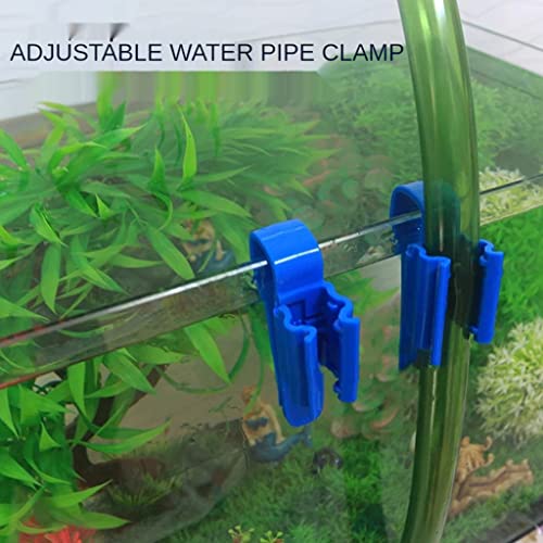 for Tank Mounting Clip Water Pipe Hose Holder Multifunction Adjustable Clamp for 0.31" 0.62" Diameters Hose Fish Tank Pipe Holder